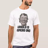 "Arnold is Numero Uno" Schwarzenegger Arnie Retro