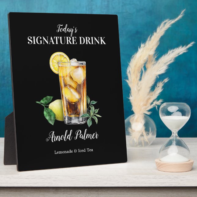Arnold Palmer Signature Drink Cocktail Bar Sign Plaque (Side)