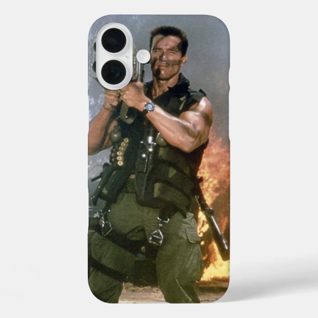 Arnold Schwarzeneger Rocket Shoot Case-Mate iPhone Case (Back)