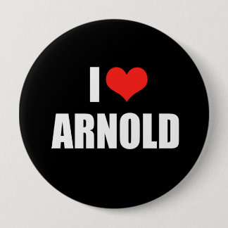 ARNOLD SCHWARZENEGGER Election Gear 4 Inch Round Button