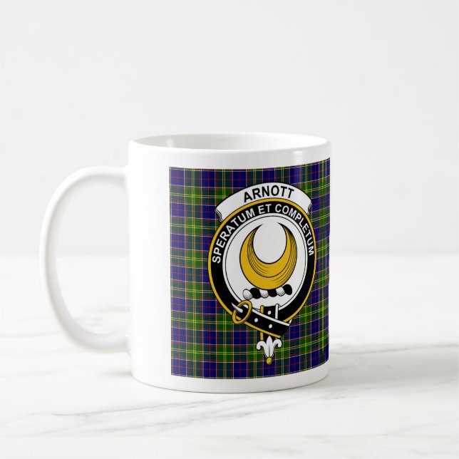 Arnott Clan Badge Coffee Mug - size 11oz (Left)