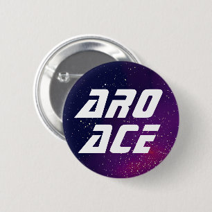 Aro Ace Customizable Galaxy Identity 2 Inch Round Button