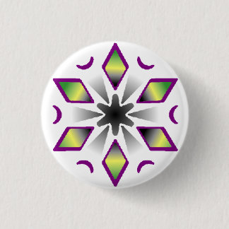 aro ace pride snowflake 1 inch round button