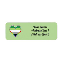 Aro Pride Heart Label