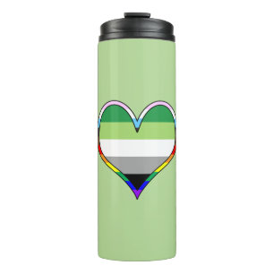 Aro Pride Heart Thermal Tumbler
