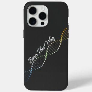 AroAce Agender Born This Way DNA iPhone 15 Pro Max Case