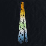 AroAce Agender Pride Black Cat - Mystical Witchy Tie<br><div class="desc">Celebrate pride with a touch of magic in this AroAce Agender design featuring mystical black cats, floral details, bows, and sparkling stars. The bold AroAce Agender gradient background makes this design a vibrant symbol of love, diversity, and equality while adding a witchy, enchanting aesthetic. Perfect for those who embrace both...</div>