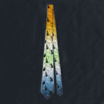 AroAce Agender Pride Black Cat - Mystical Witchy Tie<br><div class="desc">Celebrate pride with a touch of magic in this AroAce Agender design featuring mystical black cats, floral details, bows, and sparkling stars. The bold AroAce Agender gradient background makes this design a vibrant symbol of love, diversity, and equality while adding a witchy, enchanting aesthetic. Perfect for those who embrace both...</div>