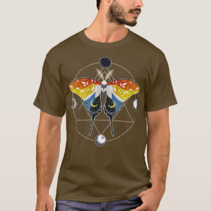 Aroace Luna Moth  LGBT Aromc Asexual Pride Flag T-Shirt