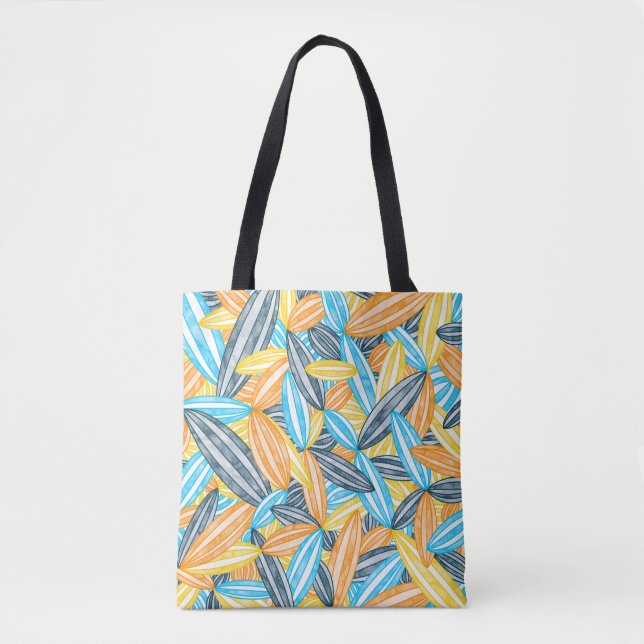 AroAce Pride Abstract Zen Flower Petals Sunset Tote Bag (Front)