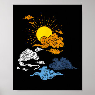 Aroace Pride Aro Ace Lgbtq Flag - Japanese Aromant Poster