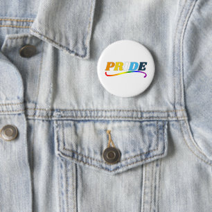 AroAce Pride - Rainbow Swoosh 2 Inch Round Button