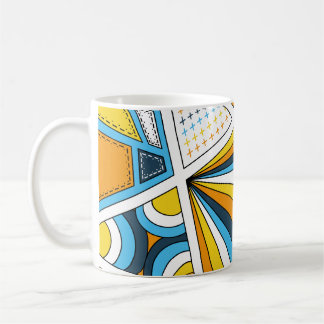 AroAce Pride Zen Doodle Sunset Flag Modern Abstrac Coffee Mug