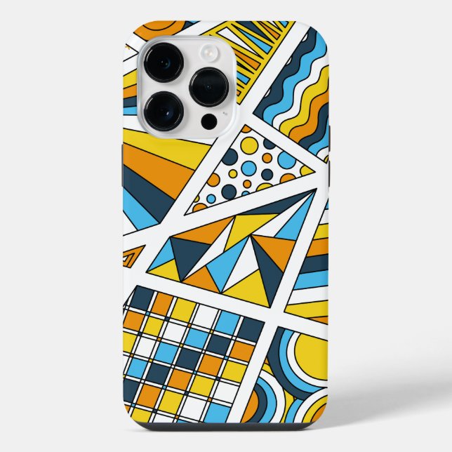 AroAce Pride Zen Doodle Sunset Flag Modern Abstrac iPhone Case (Back)