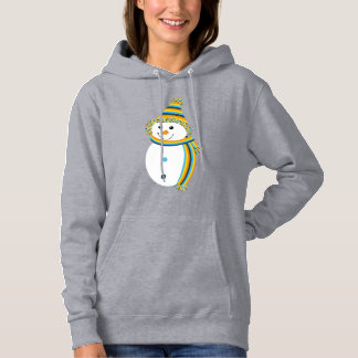 AroAce Sunset Pride Flag Snowman Snowperson Hoodie