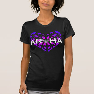 Aroha Tee or hoodie - Blurple on Black