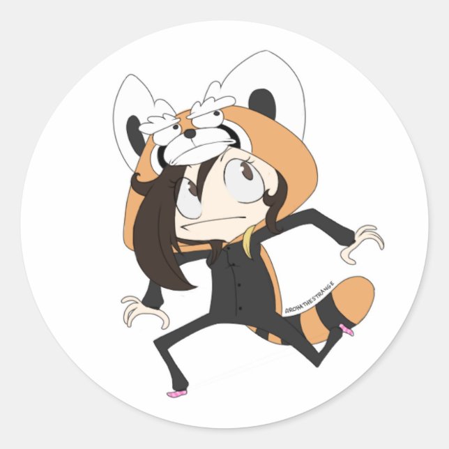 ArohaTheStrange - Sticker rond classique (Devant)