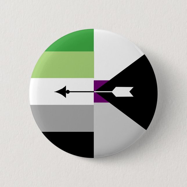 Aromantic Demisexual Pin (Front)