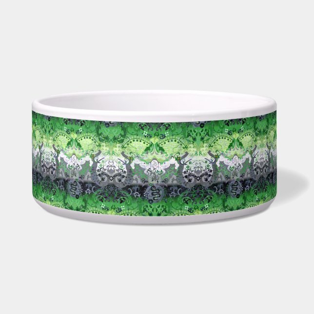 Aromantic Dragon Damask - Aro Pride Flag Colours (Front)