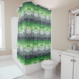 Aromantic Dragon Damask - Aro Pride Flag Colours