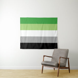 Aromantic Flag 50 x 60 Tapestry