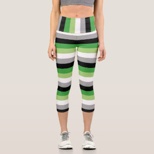Aromantic Flag Capris