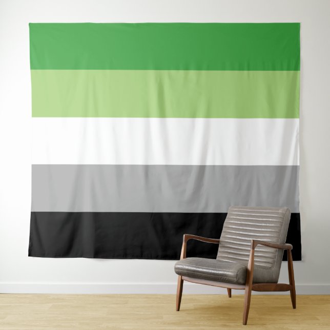 Aromantic Flag Extra Large LGBT Tapestry (In Situ (Horizontal))