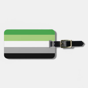 Aromantic Flag Personalized Luggage Tag