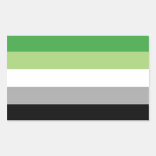 aromantic flag sticker