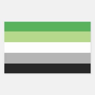 aromantic flag sticker