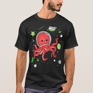 Aromantic Octopus In Space Aromantic Pride T-Shirt