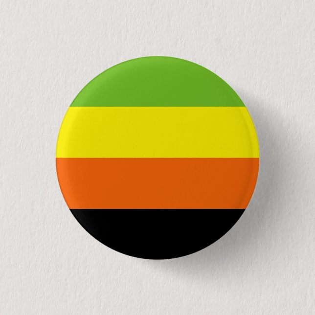 Aromantic Pride Flag 1 Inch Round Button (Front)
