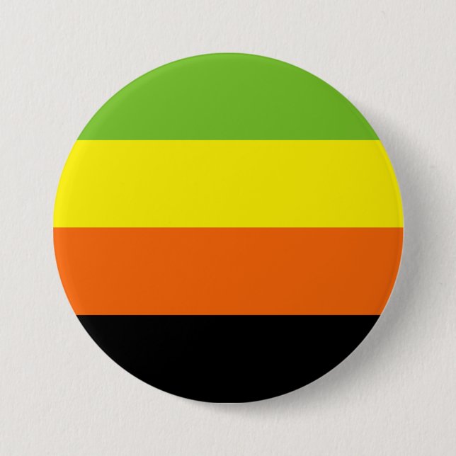 Aromantic Pride Flag 3 Inch Round Button (Front)