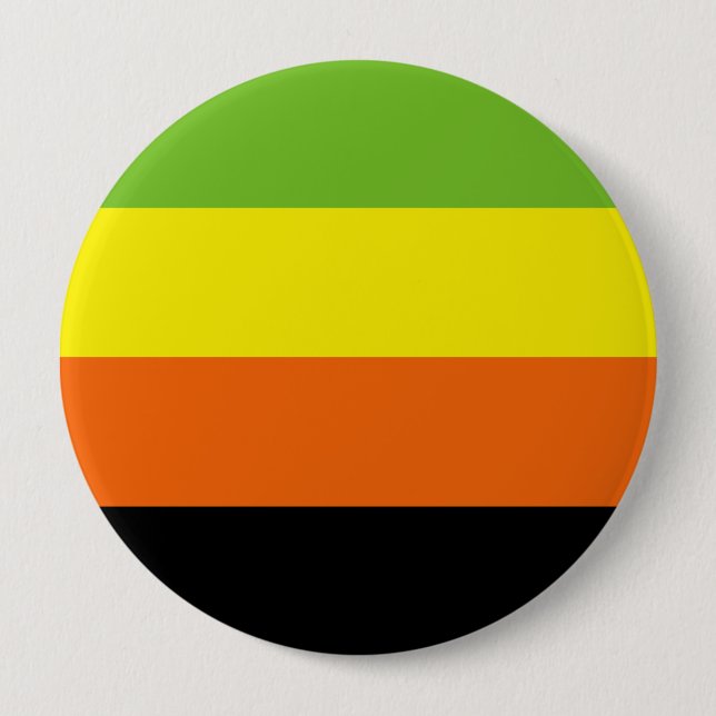 Aromantic Pride Flag 4 Inch Round Button (Front)