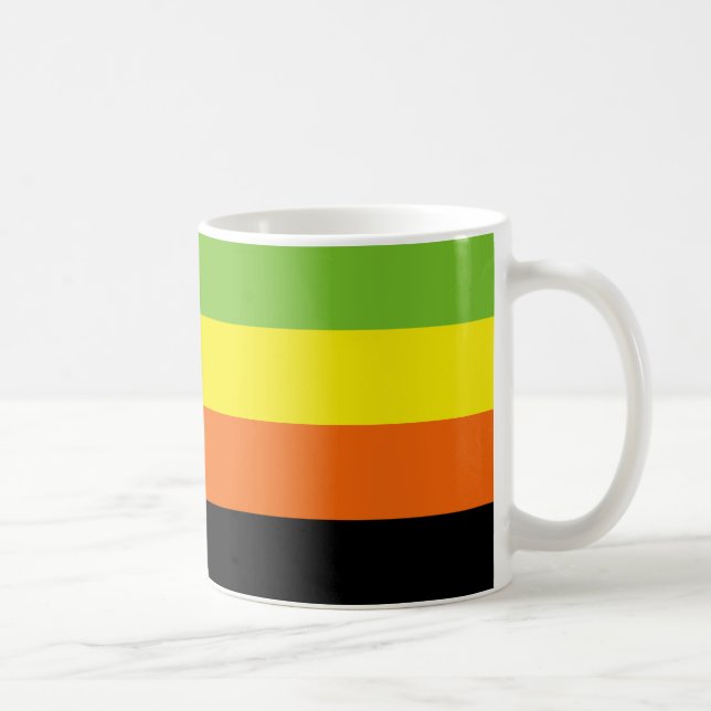 Aromantic Pride Flag Coffee Mug (Right)