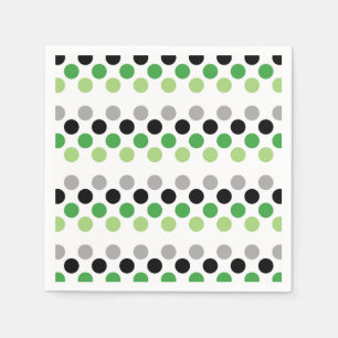 Aromantic Pride Flag Colours Polkadots Napkin