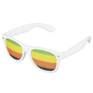 Aromantic Pride Flag Retro Sunglasses