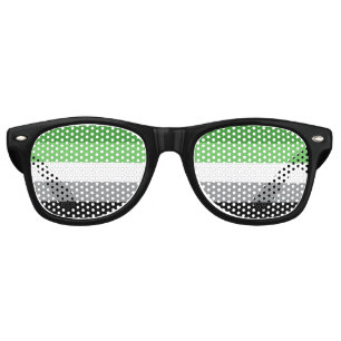 Aromantic Pride Flag Sunglasses