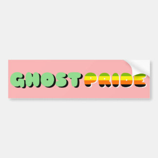 Aromantic Pride Ghost Pride Bumper Sticker