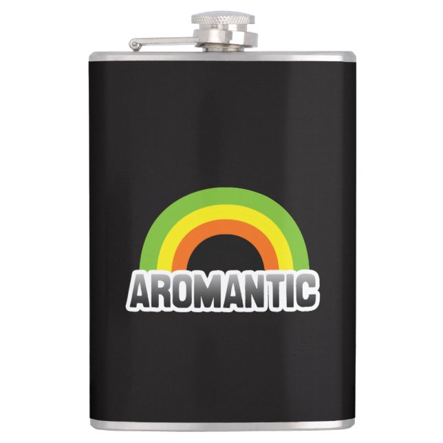 Aromantic Pride Hip Flask (Front)
