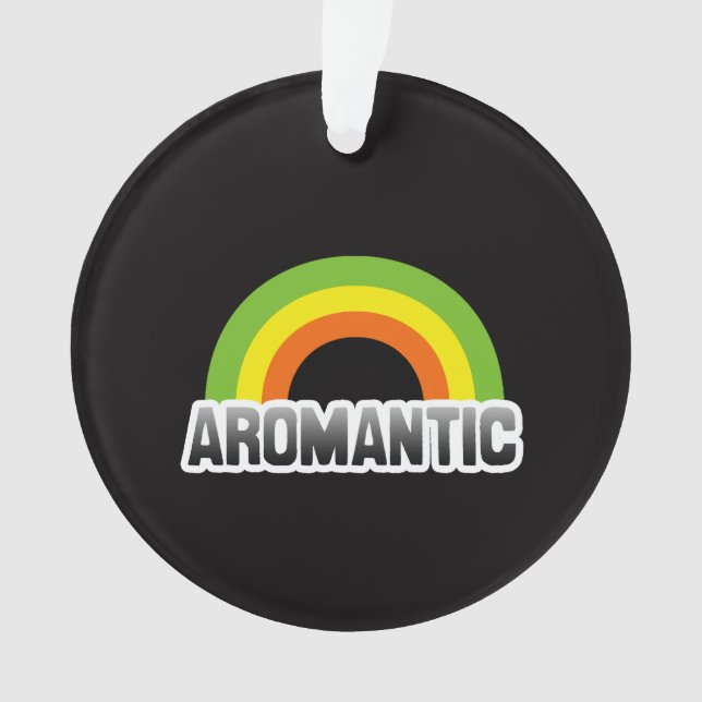 Aromantic Pride Ornament (Front)