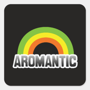 Aromantic Pride Square Sticker