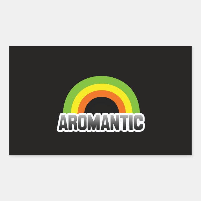 Aromantic Pride Sticker (Front)