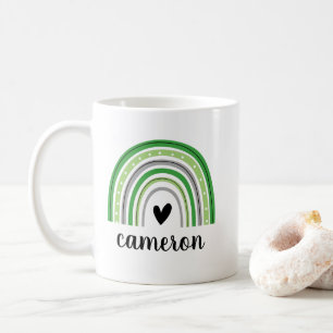 Aromantic Rainbow Personalized Coffee Mug