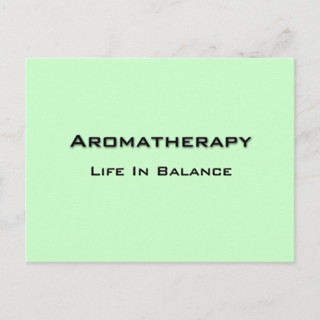 Aromatherapy - Black text Postcard (Front)