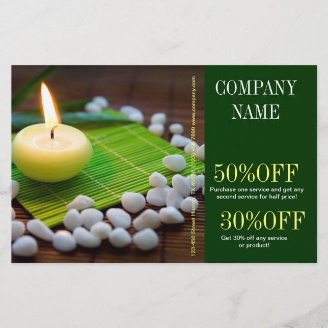 Aromatherapy Essential Oil beauty SPA massage Flyer (Front)
