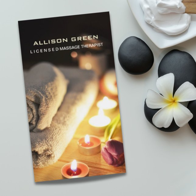 Aromatherapy SPA Salon Massage therapist Business Card (Aromatherapy SPA Salon Massage therapist Business Card)
