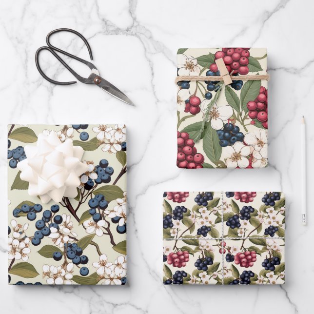 Aronia Wrapping Paper Sheet (Front)