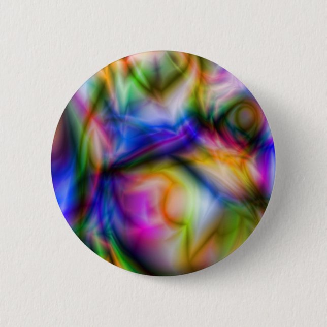 Arora Borialus Marbleized Colours 2 Inch Round Button (Front)