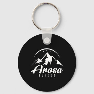 Arosa Switzerland Ski Resort Skiing Snowboarding  Keychain